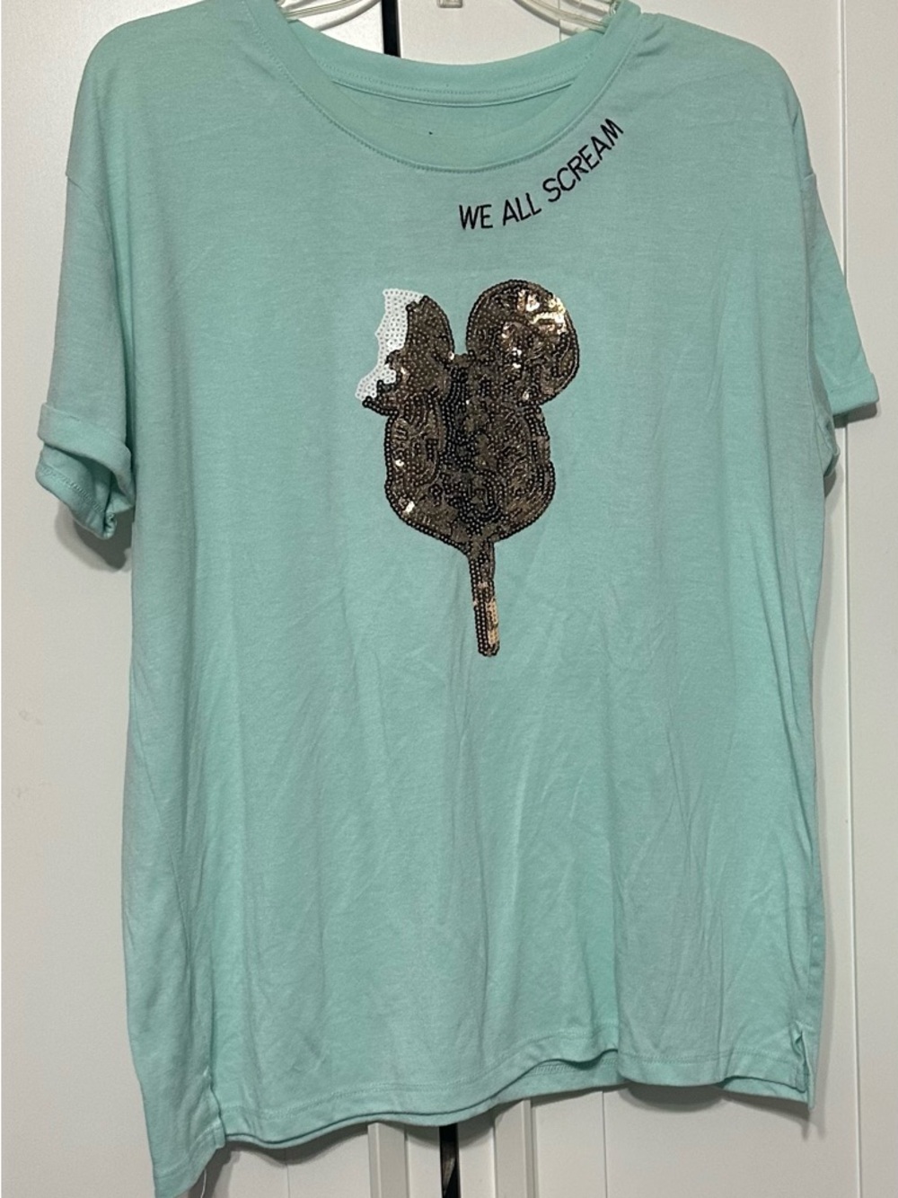Disney Graphic Tee with Sequins Detail